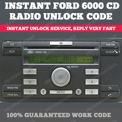 Ford radio code - ford, decode