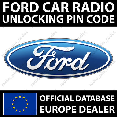 Ford radio pin - code, m